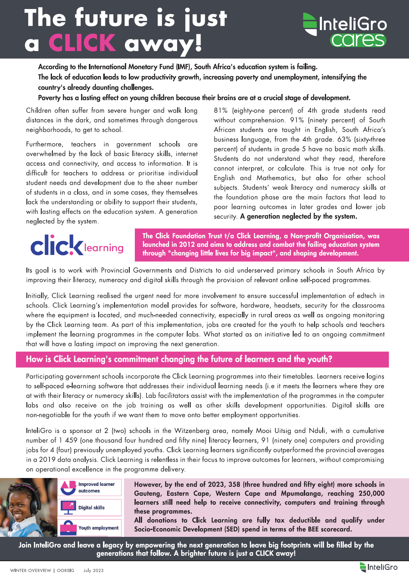 the future is just a click away - click foundation